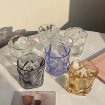 Twist Teetasse Kerzenglas Glasbehälter für die Kerzenherstellung polierter unregelmäßiger Kerzenständer Bürodekor DIY Duftkerzen Geschenke