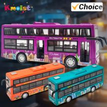 Doppeldecker-Stadtbus, reibungsbetriebener Bus, Spielzeugfahrzeuge, Busmodell mit leichter Musik, Trägheitsfahrzeuge für Kinder, Jungen, Weihnachtsgeschenke