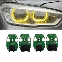 Yellow Angel Eyes DRL Boards For 2016 2017 2018 BMW 1 series F20 F21 LCI LED Headlight Daytime Running Light 63117428425