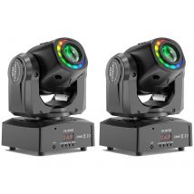 Yiflamefly 2Pcs 150W LED Beam Pattern Moving Head Stage Effect Lighting 8 patterns DMX512 9CH/11CH For DJ Show Concert Party