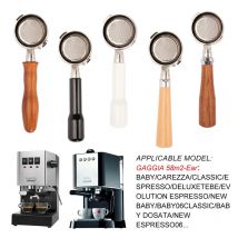 58MM Kaffee Boden Siebträger Massivholz Griff Für GAGGIA Nackt Filter Korb Barista Zubehör Espresso Maschine Werkzeuge