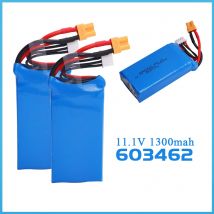 Upgrade der 11,1 V Lipo-Batterie 1300 mAh mit Ladegerät-Sets für XK x450 RC-Flugzeuge Ersatzteile 603462 11,1 V wiederaufladbare Batterien