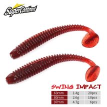 Supercontinent Impact Ring Shad Fishing Lure Soft 63mm 80mm 97mm Plastics Baits Swimbait Jigging Lure Artificial Baits