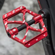 Promend mtb fahrrad aluminium legierung pedal 2 lager kohle faser wellen rohr rutsch feste ultraleichte pedale erweitern pedal fahrrad teile