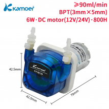 Kamoer 0–180 ml/min KPHM100 Schlauchpumpe, 24 V Schritt-/Gleichstrommotor, kostengünstige selbstansaugende Nullverschmutzungspumpe für Labordosierung