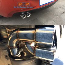 1 PCS Dual Auspuff Spitze Für BMW F20 118i 120i 116i 1 Serie Edelstahl Twin Auspuffrohr Schalldämpfer Spitze Endrohr düse