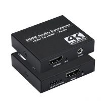 Ekstraktor audio HDMI 4K@30Hz, rozdzielacz HDMI na HDMI z wyjściem audio stereo AUX 3,5 mm, adapter do TV-Boxa, PS4, Switcha, odtwarzacza Blu-Ray