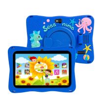 Tablet BDF per bambini Sistema Android 11 da 7 pollici 32 GB WiFi Bluetooth Doppia fotocamera Software educativo installato con custodia protettiva