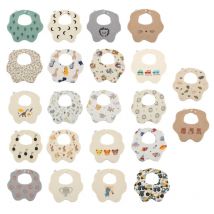 Baby Lätzchen 6-lagige Baby Sabber Lätzchen weiche & saugfähige Musselin Lätzchen zum Zahnen