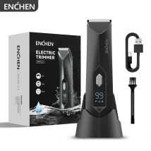 ENCHEN Spark 2.0 Trimmer per la cura dell'inguine e del corpo 100% impermeabile 90 minuti di lunga durata e ricaricabile con display digitale