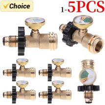 1-5 Stück PC Pol Propangas-Messgerät Tank Typ 1 Propan-Tank adapter Universal-Manometer-Anschluss für qcc1