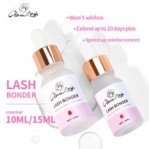 GLAMLASH 10ml/15ml Ciglia Super Bonder Per Estensione Delle Ciglia Bonder Etichetta Privata Innesto Colla Per Ciglia Asciugatura Rapida Lunga Dura