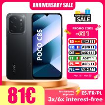 POCO C85 6GB/128GB 8GB/256GB NFC Global Version Smartphone Kamera 50MP Bateria 6000mAh