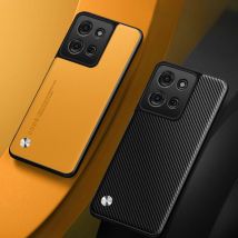 G75 Luxus PU Ledertasche Für Motorola Moto G75 G55 G35 G85 Rand 50 Fusion 40 Neo Abdeckung Matte Silikon schutz Telefon Fällen