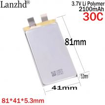 Batteria 30C ad alto rapporto ai polimeri di litio da 3,7 V fai da te 2S 3S 4S per il gruppo batteria al litio per veicoli o navi 534181   2100mAh