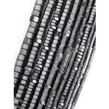 Natural Stone Black Hexagonal Prism Hematite Beads Loose Spacer Beads for Jewelry Making Charm DIY Bracelet Necklace Accessories