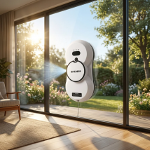 DIVEDEER Home intelligent cleaning robot with automatic water spraying function, anti drop magnetic glass cleaning machine