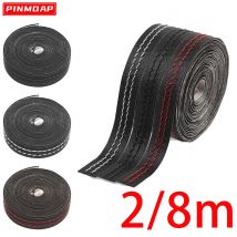 PINMOAP Striscia decorativa intrecciata in pelle PU Linea interna per auto Cruscotto automobilistico Console Accessori per la modifica degli interni