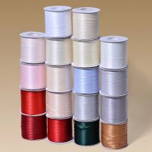 YAMA 3 mm doppelseitiges Satinband 500 Yards 30 Farben für DIY Weihnachtsbaum Weihnachtsfeier Hochzeitsdekoration handgefertigt