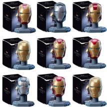 Original Iron Man Helmet Mask War Machine MK16 MK42 MK85 Tony Stark DIY Can Open Close Toys Model Action Figure Assembled Gift