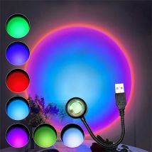 USB LED Sonnenuntergang Lampe Nachtlicht Projektor Fotografie Wand Atmosphäre Neon Lichter für Party Dekoration Schlafzimmer Wohnzimmer Dekor