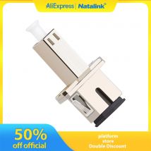 Natalink Adattatore UPC femmina da SC a LC Connettore in fibra ottica ibrida Simplex Adattatore monomodale flangia in fibra per accoppiatore FTTH