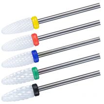 1pc Ceramic Milling Cutter Nail Drill Bits for Removing Nail Gel Polish Manicure Machine Nail Art Tools Accessories Nails Files
