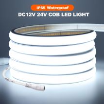 12V 24V 320Leds/M COB Neon Strip Wodoodporny 3000K 4000K 6000K Home Decor Wysoka jasność Elastyczna wstążka LED Light 0.5M-20M