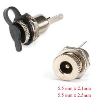 5 PZ/LOTTO DC099 5.5*2.1 5.5*2.5 DC Spina di Alimentazione maschio Metallo Martinetti Presa Femmina Montaggio A Pannello Connettore DC-099