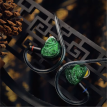 TANGZU WANER SG 2 Jade -Dragon--Edition 10mm PET Single Dynamic In-Ear Earphones with Silicone Storage Bag and Sancai wide bore
