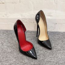 16CM/14CM High Heels Damenpumps, Unisex-Bühnenschuh für Shows und Partys, Lackleder mit seitlichem Schlitz zum Hineinschlüpfen, Nude, Weiß, Rot, Sonderfarben