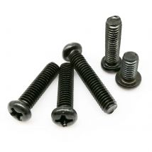 50/100/200 pz M1 M1.2 M1.4 M1.6 M2 M2.5 M3 M4 Incasso a croce Phillips Pan Vite a testa tonda Bullone GB818 Nero Acciaio al carbonio