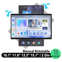 JOYING Doppio Din Universale Android 13 Autoradio Stereo Sistema Musicale GPS Con 10.1 "11.6" 13.3 "15.1" Schermo Girevole Manuale