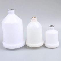600/250ml Plastica Spray Vernice Vaso Spruzzatore Tazza Aria Gravity Feed Fastmover Filettatura Connettore Per Pistola A Spruzzo Strumenti