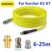 6 ~ 25m adatto per karcher serie k adattatore ugello fognario pulizia tubi fognari macchina per la pulizia ad alta pressione detergente per tubi flessibili