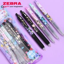 1+5 Nachfüllung Japan ZEBRA Gelstift Flower Limited 0,5 mm JJ15 Schwarz Große Kapazität Schnell trocknend zum Schreiben Kinder Schulbedarf