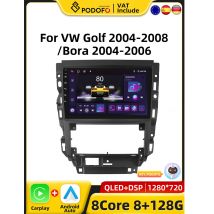 Podofo 4G CarPlay Android Radio Per VW Golf 2004-2008 Bora Auto Sistema Intelligente 2din GPS Stereo Unità di Testa Lettore Multimediale