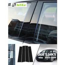 For Volkswagen Golf 5 V MK5 2003-2009 2004 2005 2006 Bright Black Carbon Fibre Window Door B C Sticker