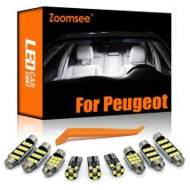 Zoomsee Canbus Per Peugeot 108 206 207 208 301 307 308 406 407 508 607 807 2008 3008 4007 4008 5008 Kit luci per auto a LED interne