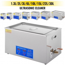 Sihao 0.8L-30L Macchina per la pulizia ad ultrasuoni Acciaio inossidabile Riscaldatore digitale Timer Pulizia dei gioielli per la casa personale commerciale