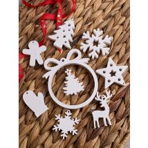 Christmas Ornaments Listing Silicone Mold DIY Handmade Christmas Tree Elk Snows Glove Plaster Resin Jewelry Pendant Craft Molds