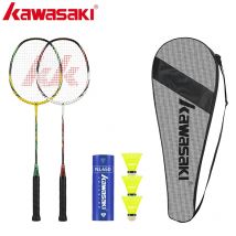 Kawasaki Badmintonschläger 1U Aluminiumlegierungsrahmen Badmintonschläger mit Schnur UP-0160 mit kostenlosem Geschenk-Federball