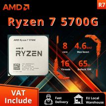 AMD RYZEN 7 5700G CPU 100% nuevo procesador 5700G PC de escritorio Gamer 4,6 GHz 8 núcleos 16 hilos Vega 8 tarjeta gráfica