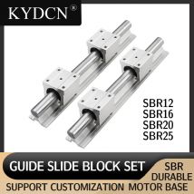 2PCS SBR12 SBR16 SBR20  SBR25 Linear Guide Rail 600 700 800 900mm With SBR 12/16/20/25UU Bearing Block For CNC 3D Part