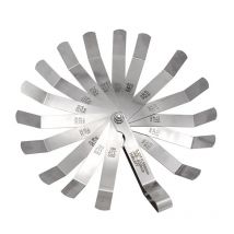16 lame da 0,127 a 1MM Spessimetro Metrico Gap Filler Gage Strumento di misurazione per la regolazione della valvola del motore Spessimetro Valvola Spessimetro