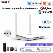 RSH Smart Life Zigbee 3.0 / Bluetooth 5.0 2-in-1-Gateway-Hub X5 mit einem Zugang zu über 400 Geräten können über Böden funktionieren