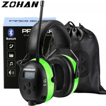 ZOHAN Cuffie elettroniche 5.0 Cuffie antirumore Bluetooth Protezione uditiva industriale per la riduzione del rumore musicale Ricaricabili professionali