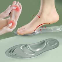 Solette ortopediche in silicone medico per scarpe da donna Solette di supporto per arco plantare per fascite plantare Cuscinetto per scarpe in gel per massaggio ai piedi