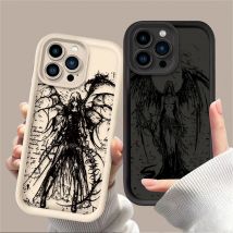 Luxus Punk Black Angel Handy hülle für Xiaomi Redmi 9a 9c 10 10c 12 12c k30 k40 k50 Note 10 11 12 13 Pro 5g Abdeckung