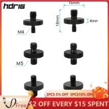 Hdrig Double-End m4 m5 m6 Stecker auf 1/4 "-20 Außengewinde Schraube Konvertierungs adapter Aluminium legierung hergestellt (2 Stück)